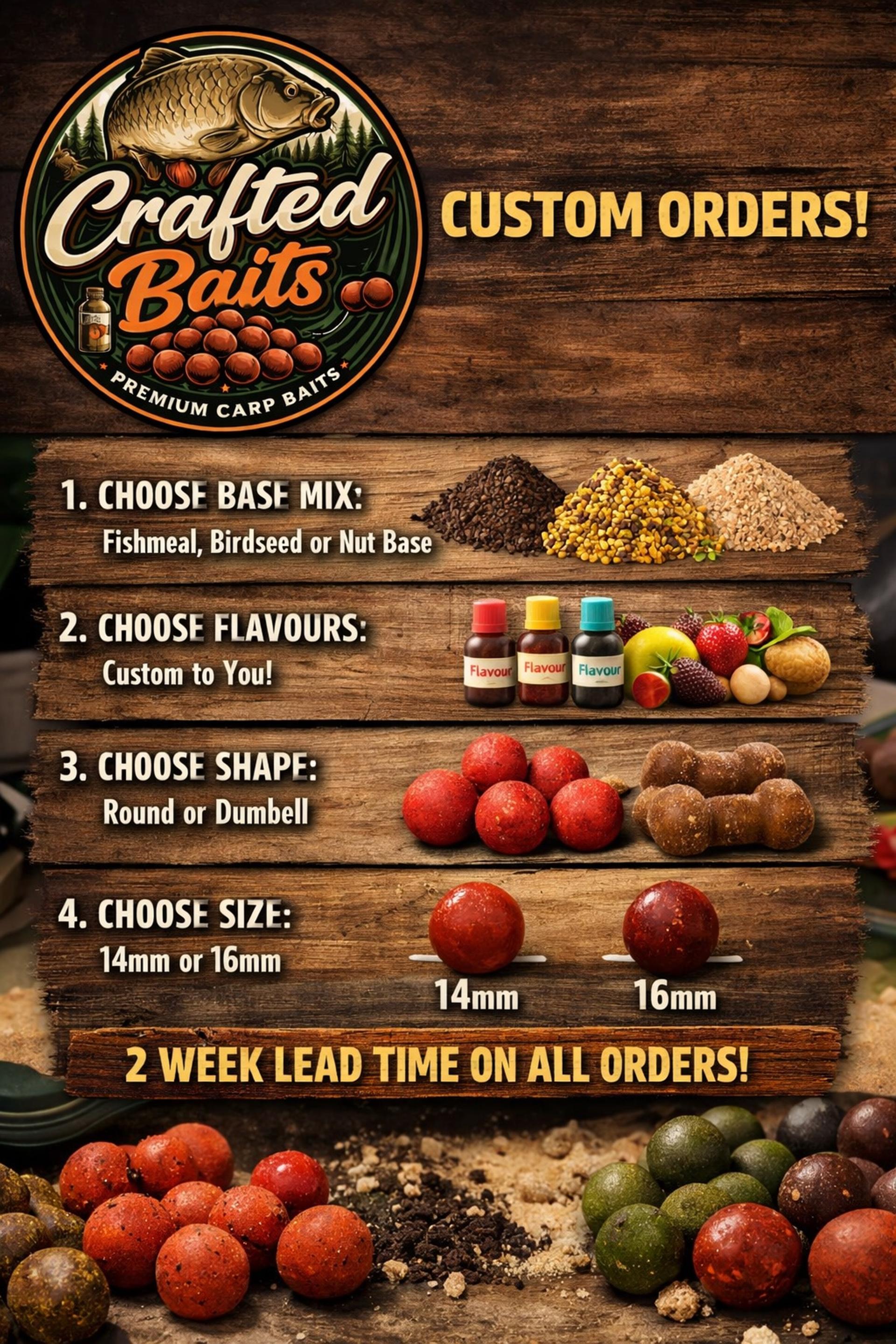 Custom boilies 1kg